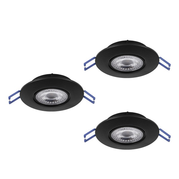 Eglo Gedrez fekete LED mennyezetbe építhető lámpa szett (EG-300188) LED 3 izzós IP20 Eglo Gedrez fekete LED mennyezetbe építhető lámpa szett (EG-300188) LED 3 izzós IP20