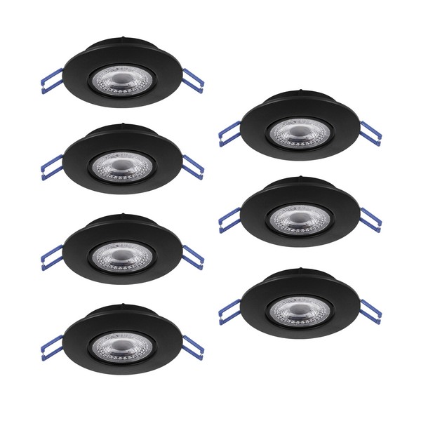 Eglo Gedrez fekete LED mennyezetbe építhető lámpa szett (EG-300191) LED 7 izzós IP20 Eglo Gedrez fekete LED mennyezetbe építhető lámpa szett (EG-300191) LED 7 izzós IP20