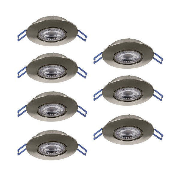 Eglo Gedrez matt nikkel LED mennyezetbe építhető lámpa szett (EG-300195) LED 7 izzós IP20 Eglo Gedrez matt nikkel LED mennyezetbe építhető lámpa szett (EG-300195) LED 7 izzós IP20