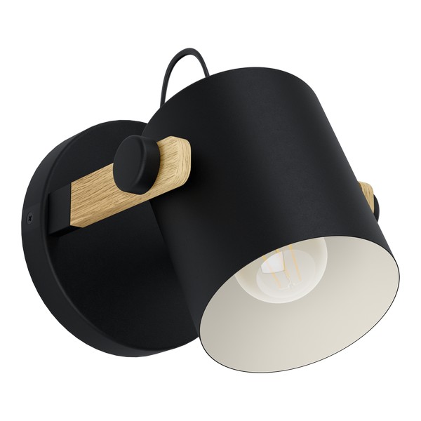 Eglo Hornwood natúr-fekete falikar (EG-43518) E27 1 izzós IP20 Eglo Hornwood natúr-fekete falikar (EG-43518) E27 1 izzós IP20