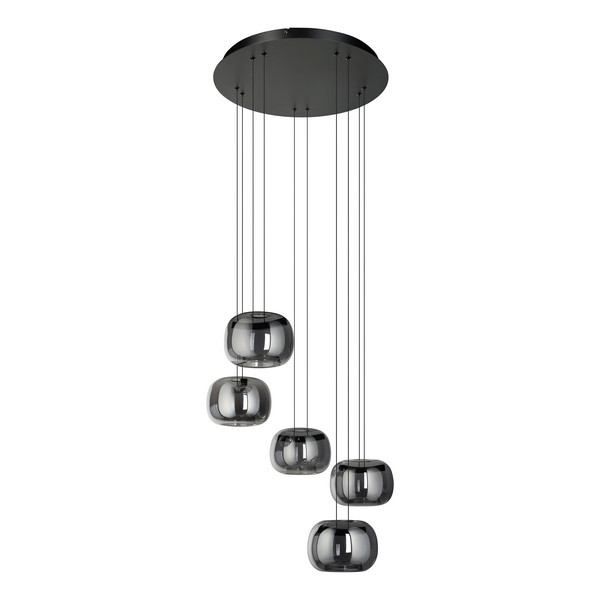 Eglo Hortunas fekete LED függesztett lámpa (EG-390434) LED 5 izzós IP20 Eglo Hortunas fekete LED függesztett lámpa (EG-390434) LED 5 izzós IP20