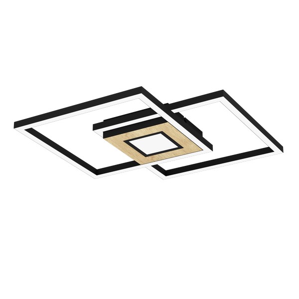 Eglo Marinello fekete-natúr LED mennyezeti lámpa (EG-901742) LED 3 izzós IP20 Eglo Marinello fekete-natúr LED mennyezeti lámpa (EG-901742) LED 3 izzós IP20