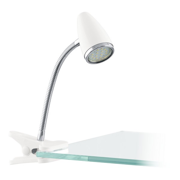 Eglo Riccio 1 fehér-króm csiptetős lámpa (EG-902368) GU10 1 izzós IP20