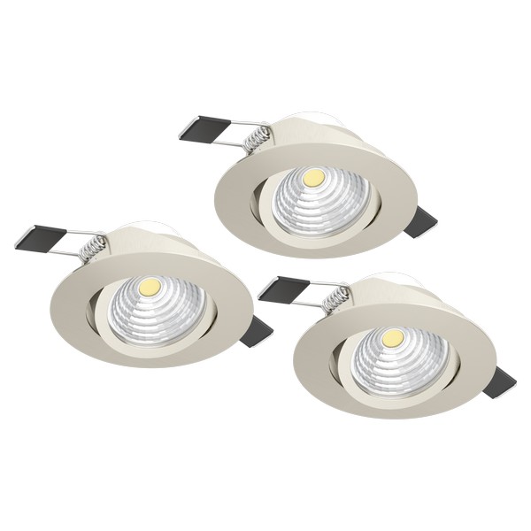 Eglo Saliceto matt nikkel LED mennyezetbe építhető lámpa szett (EG-902282) LED 3 izzós IP20 Eglo Saliceto matt nikkel LED mennyezetbe építhető lámpa szett (EG-902282) LED 3 izzós IP20