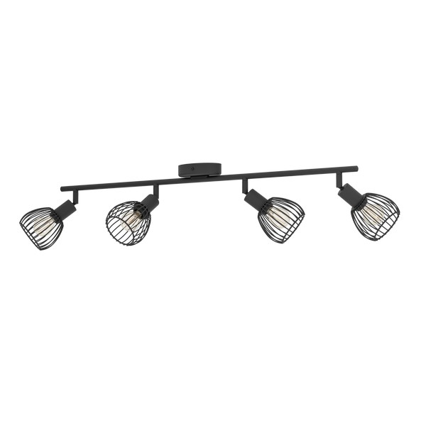 Eglo Sonnino fekete mennyezeti spotlámpa (EG-901042) E14 4 izzós IP20