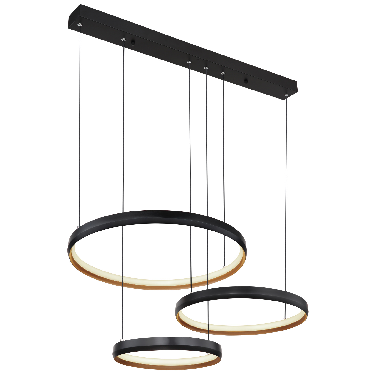 Globo Halli fekete-arany LED függesztett lámpa (GLO-67193-55H) LED 1 izzós IP20 Globo Halli fekete-arany LED függesztett lámpa (GLO-67193-55H) LED 1 izzós IP20