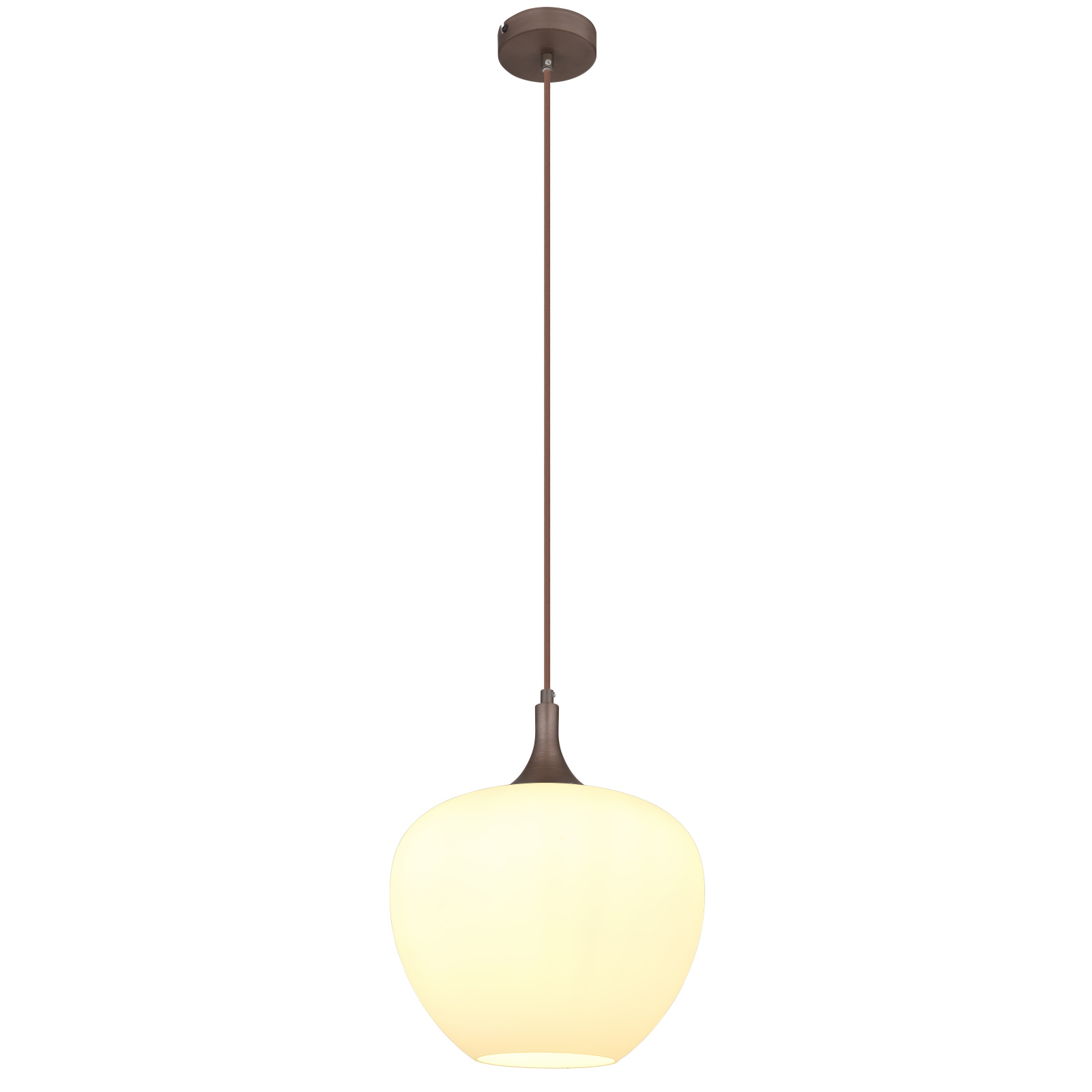 Globo Maxy barna-opál függesztett lámpa (GLO-15548H1C) E27 1 izzós IP20 Globo Maxy barna-opál függesztett lámpa (GLO-15548H1C) E27 1 izzós IP20