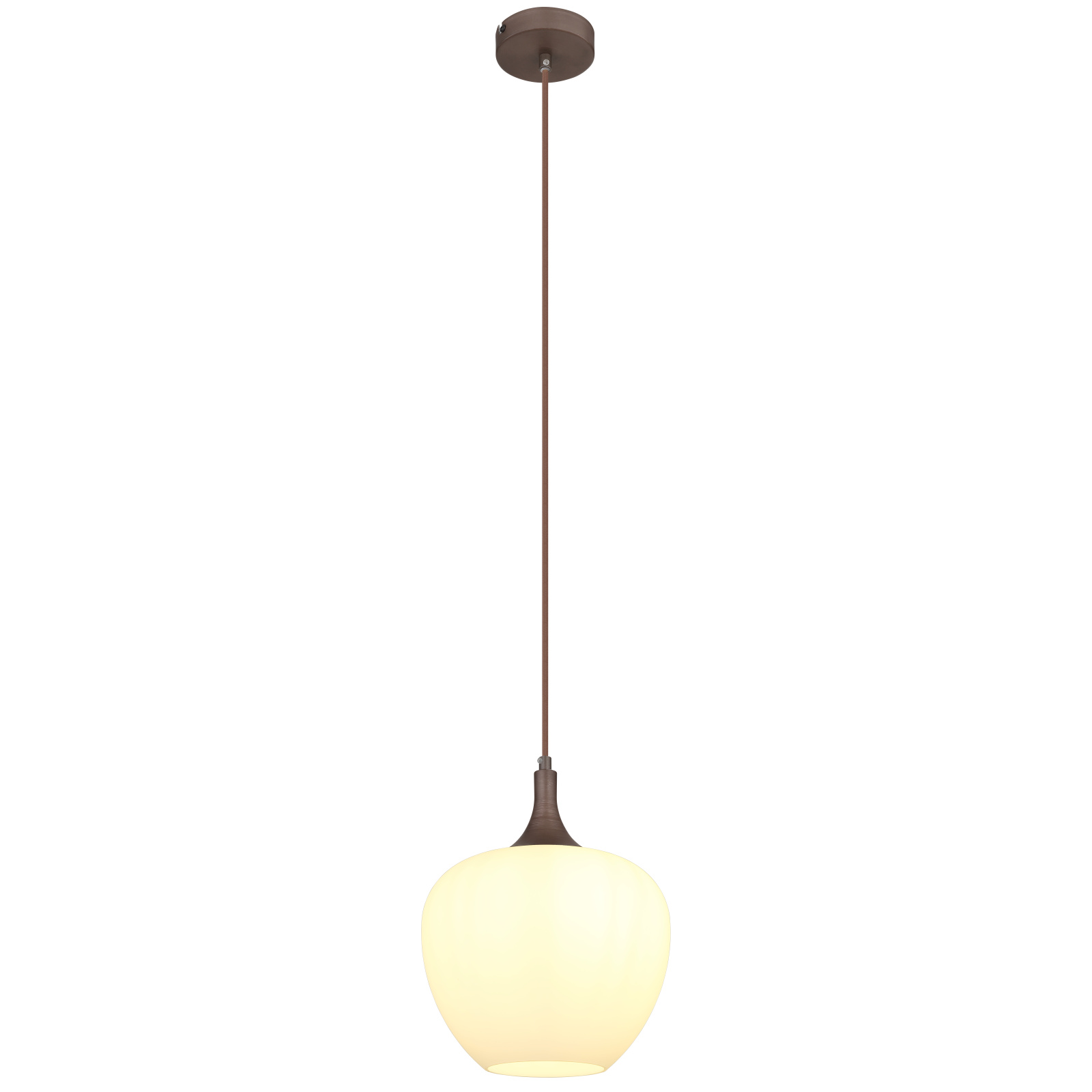 Globo Maxy barna-opál függesztett lámpa (GLO-15548HC) E27 1 izzós IP20 Globo Maxy barna-opál függesztett lámpa (GLO-15548HC) E27 1 izzós IP20