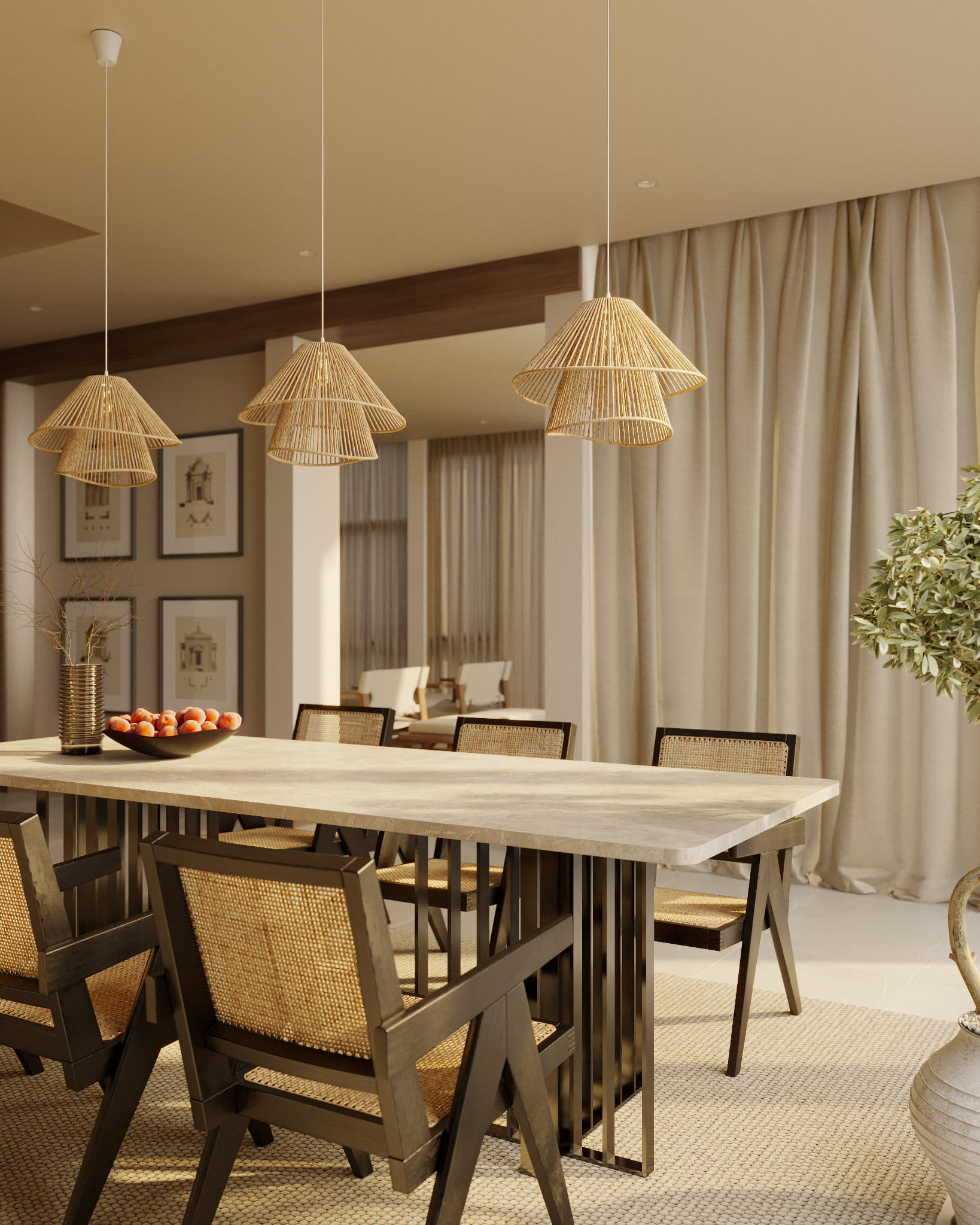 Maxlight Amalfi II natúr-fehér függesztett lámpa (MAX-P0578) E27 1 izzós IP20