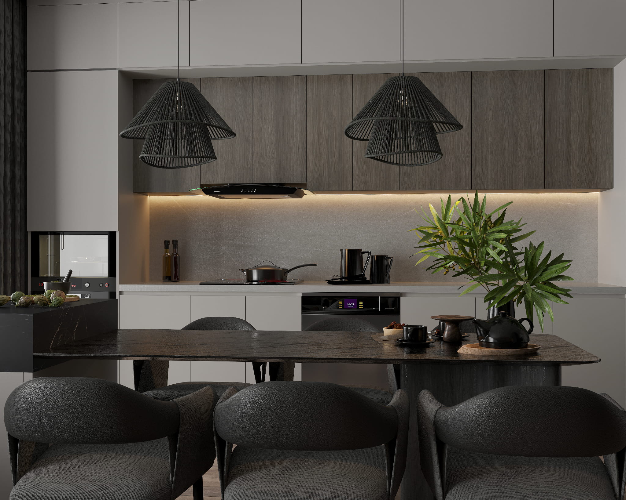 Maxlight Amalfi II fekete függesztett lámpa (MAX-P0580) E27 1 izzós IP20