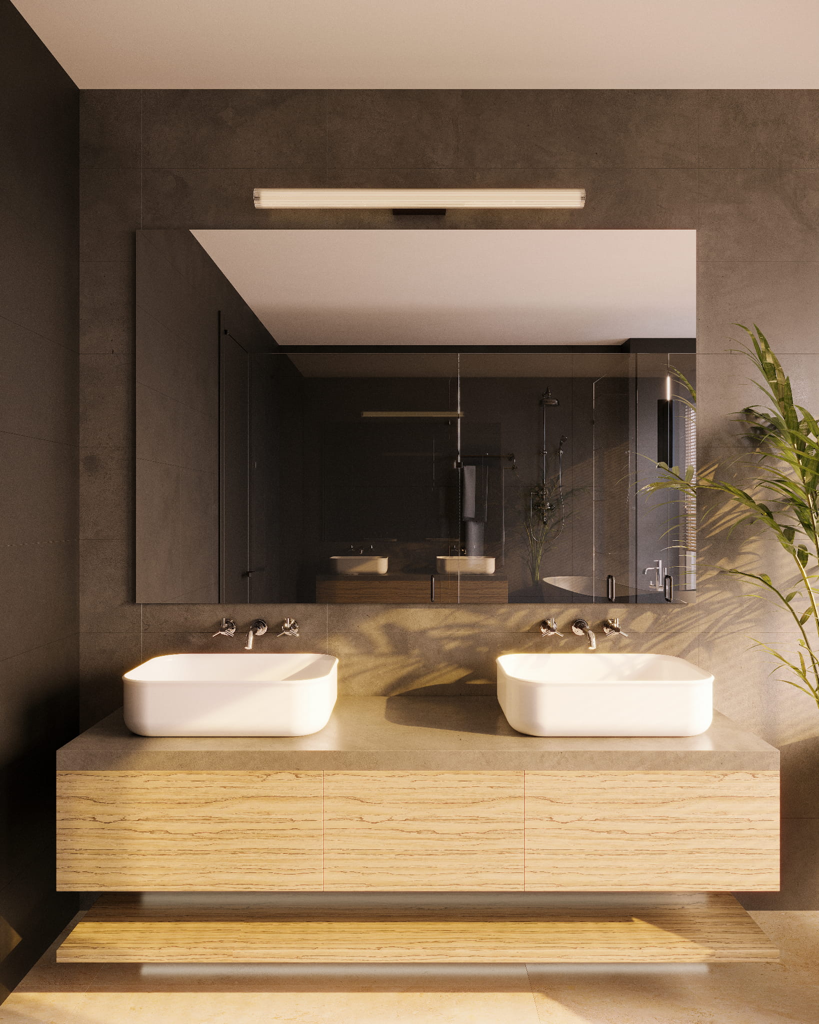 Maxlight Fayette fekete fürdőszobai LED falikar (MAX-W0367) LED 1 izzós IP44