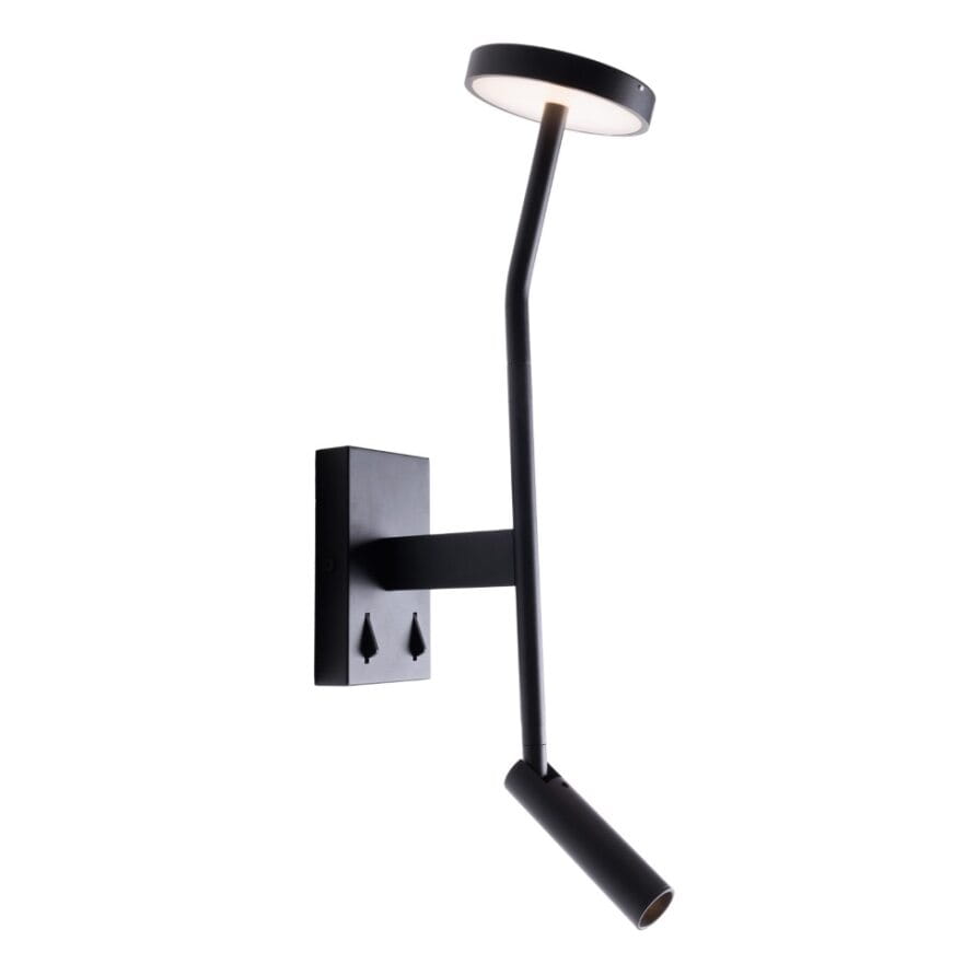 Maxlight Ibiza fekete LED fali lámpa (MAX-W0349) LED 2 izzós IP20