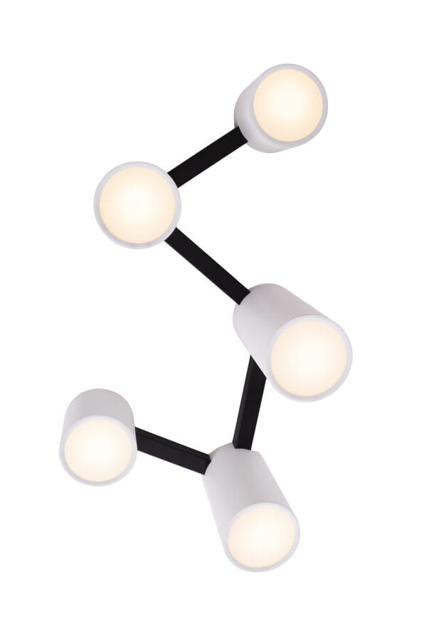 Maxlight Laxer fekete-fehér mennyezeti lámpa (MAX-C0230) GU10 5 izzós IP20 Maxlight Laxer fekete-fehér mennyezeti lámpa (MAX-C0230) GU10 5 izzós IP20