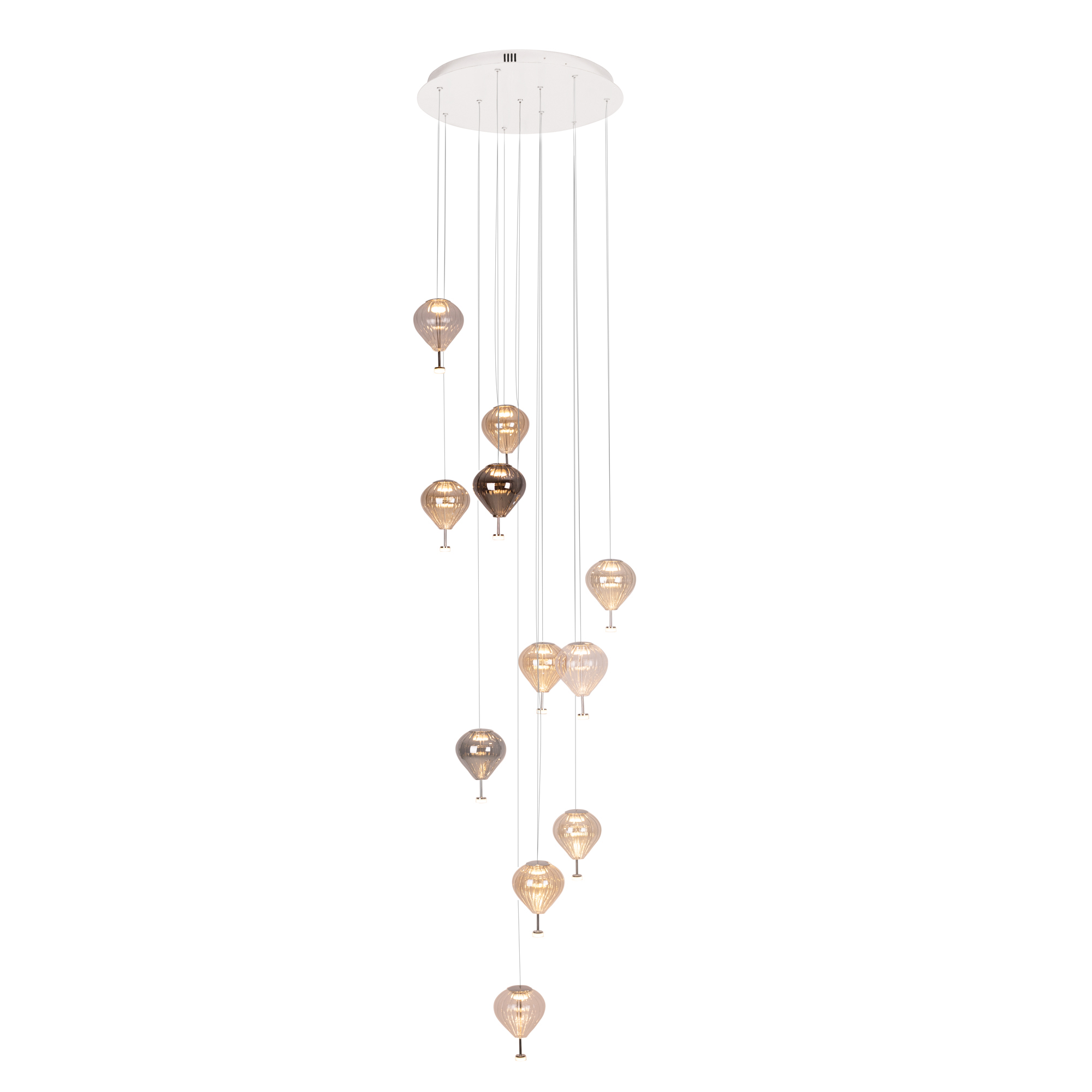 Maxlight Palloncini borostyán-füstszínű LED függesztett lámpa (MAX-P0526D) LED 11 izzós IP20 Maxlight Palloncini borostyán-füstszínű LED függesztett lámpa (MAX-P0526D) LED 11 izzós IP20