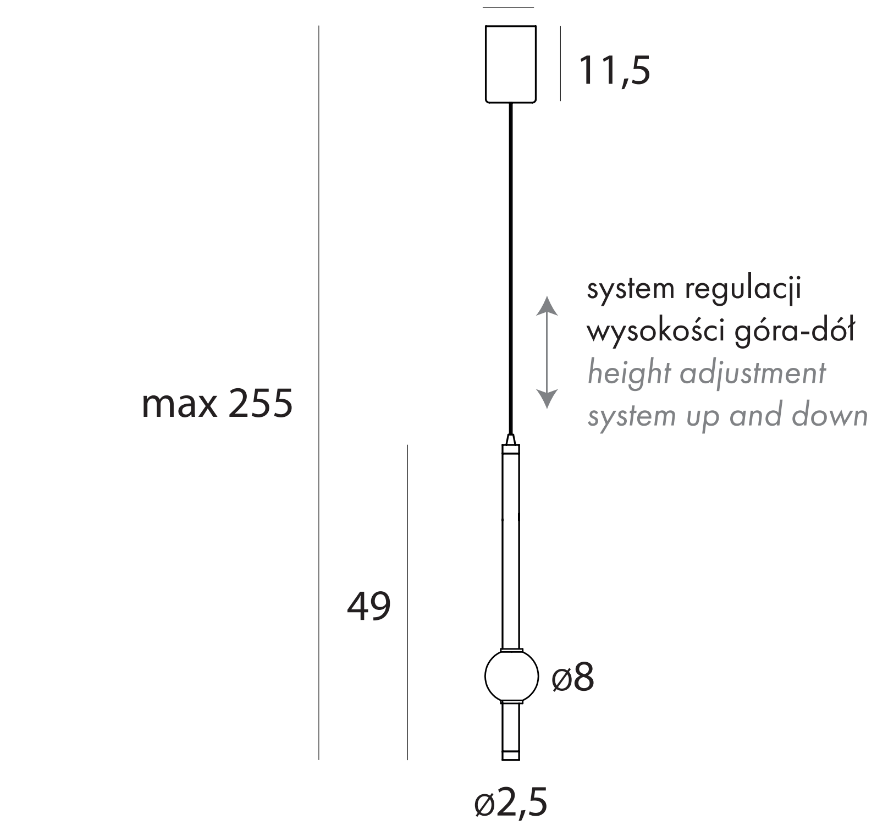 Maxlight Verdes fekete LED függesztett lámpa (MAX-P0611) LED 1 izzós IP20 Maxlight Verdes fekete LED függesztett lámpa (MAX-P0611) LED 1 izzós IP20