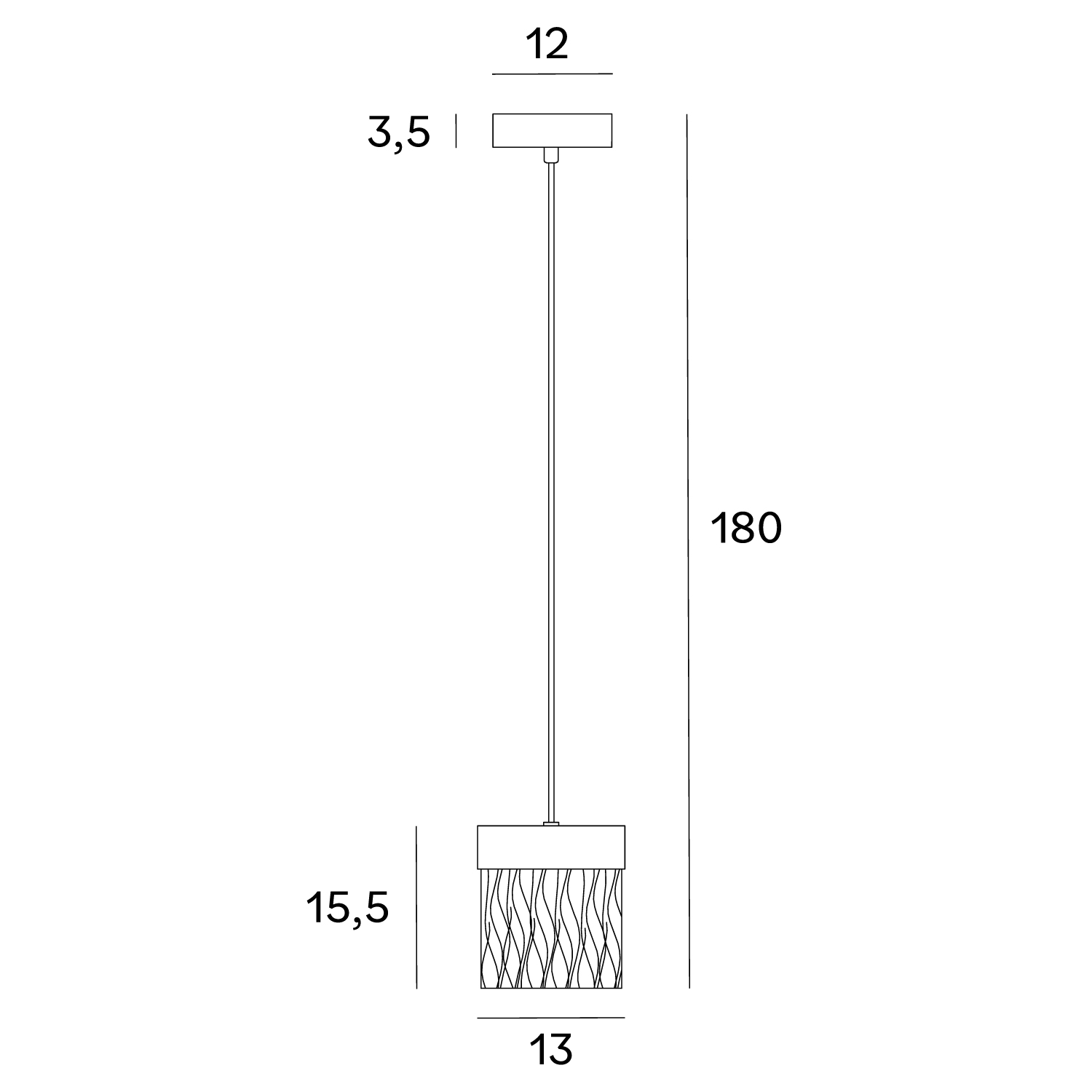 Maxlight Vetro fekete LED függesztett lámpa (MAX-P0574D) LED 1 izzós IP20 Maxlight Vetro fekete LED függesztett lámpa (MAX-P0574D) LED 1 izzós IP20