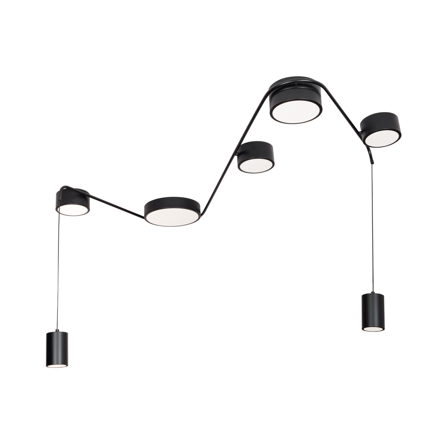 Maxlight Zumaia fekete LED mennyezeti lámpa (MAX-C0249) LED 7 izzós IP20 Maxlight Zumaia fekete LED mennyezeti lámpa (MAX-C0249) LED 7 izzós IP20