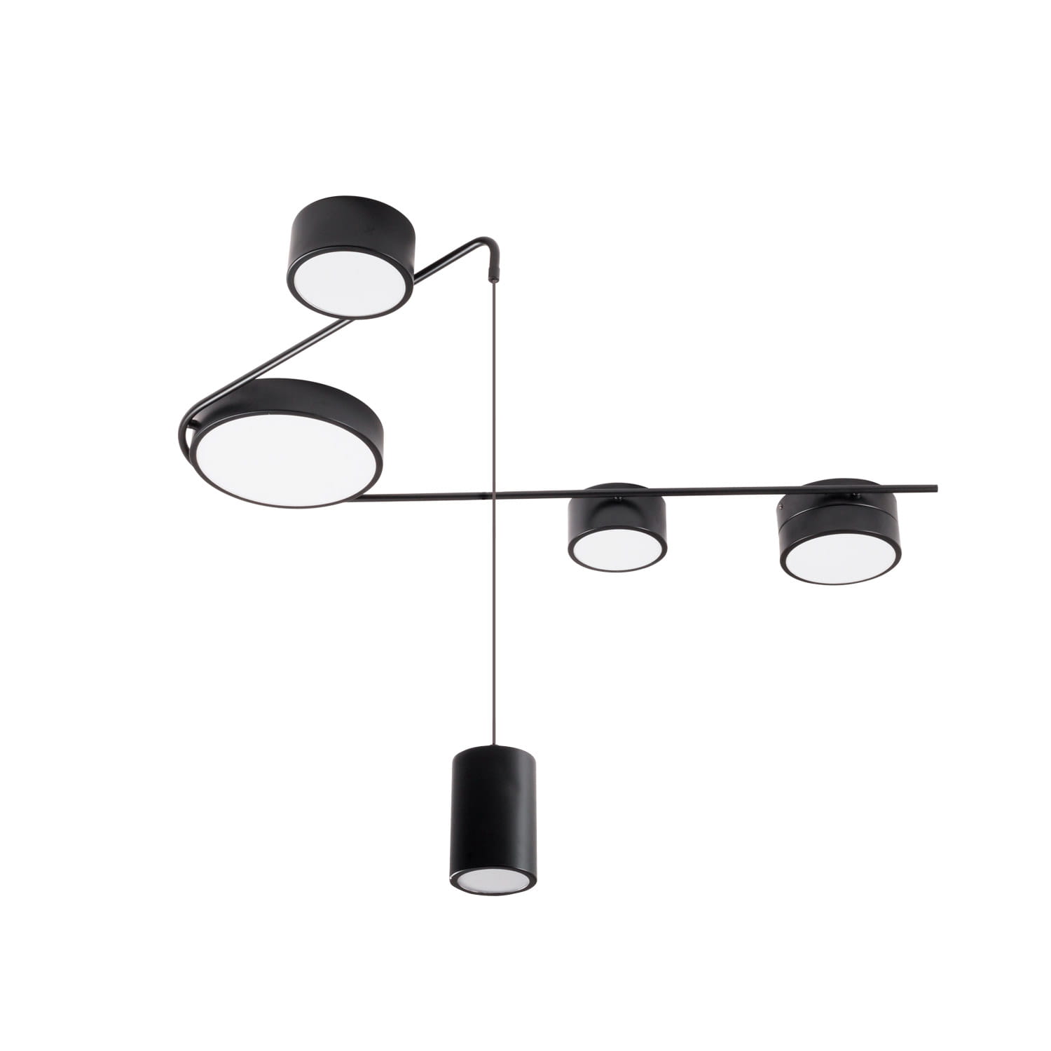 Maxlight Zumaia fekete LED mennyezeti lámpa (MAX-C0250) LED 5 izzós IP20 Maxlight Zumaia fekete LED mennyezeti lámpa (MAX-C0250) LED 5 izzós IP20