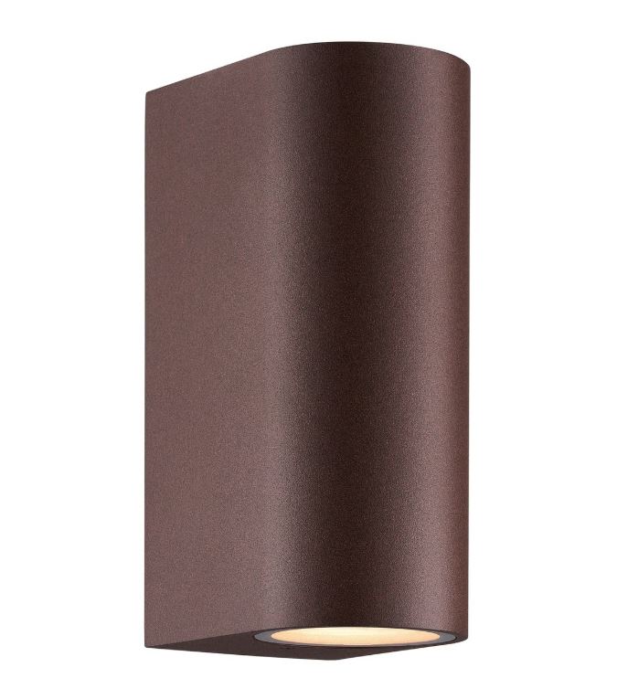 Nordlux Dion Double rozsdabarna vízvédett kültéri fali lámpa (NOR-2518021009) GU10 1 izzós IP44