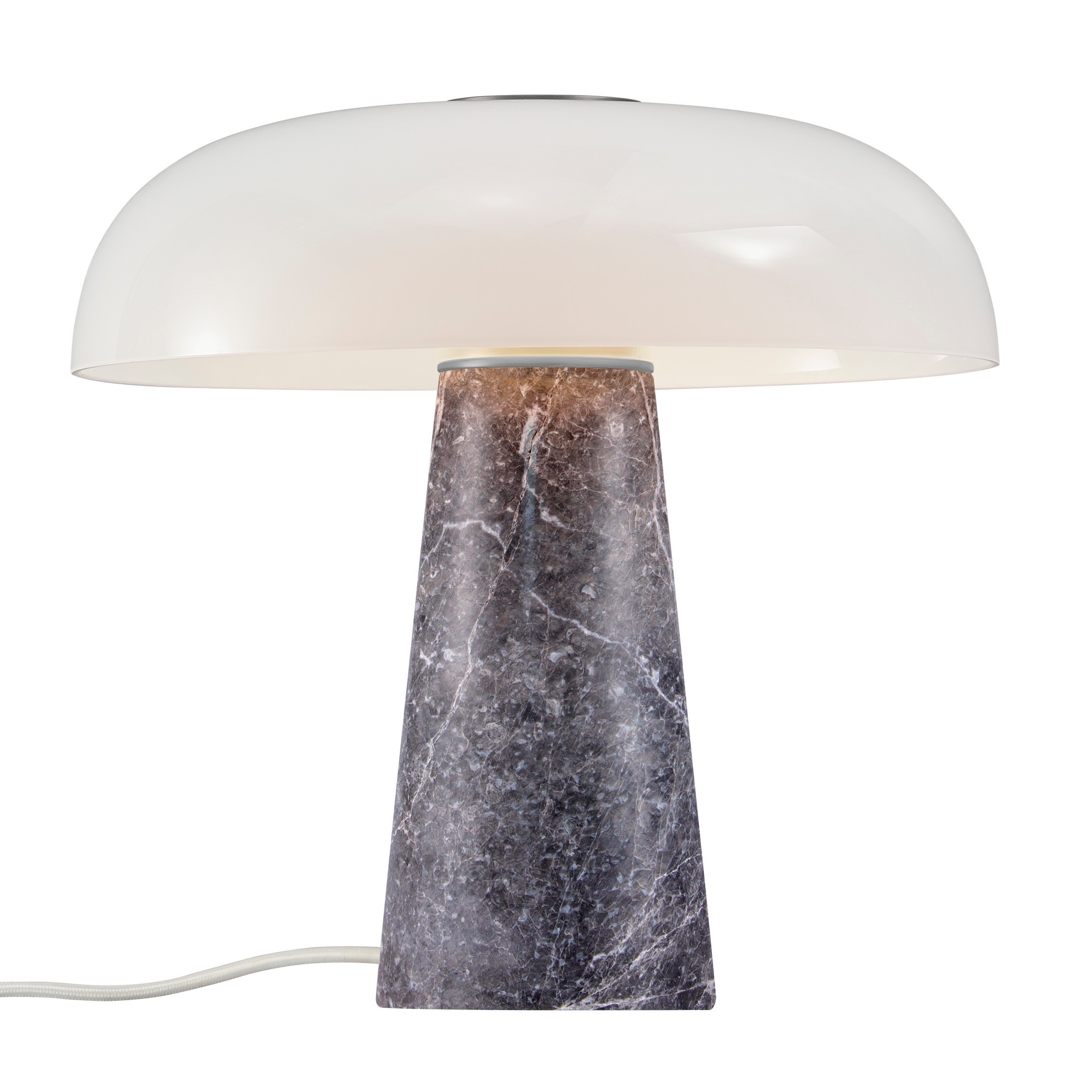 Nordlux Glossy szürke-fehér asztali lámpa (NOR-2020505010) E27 1 izzós IP20