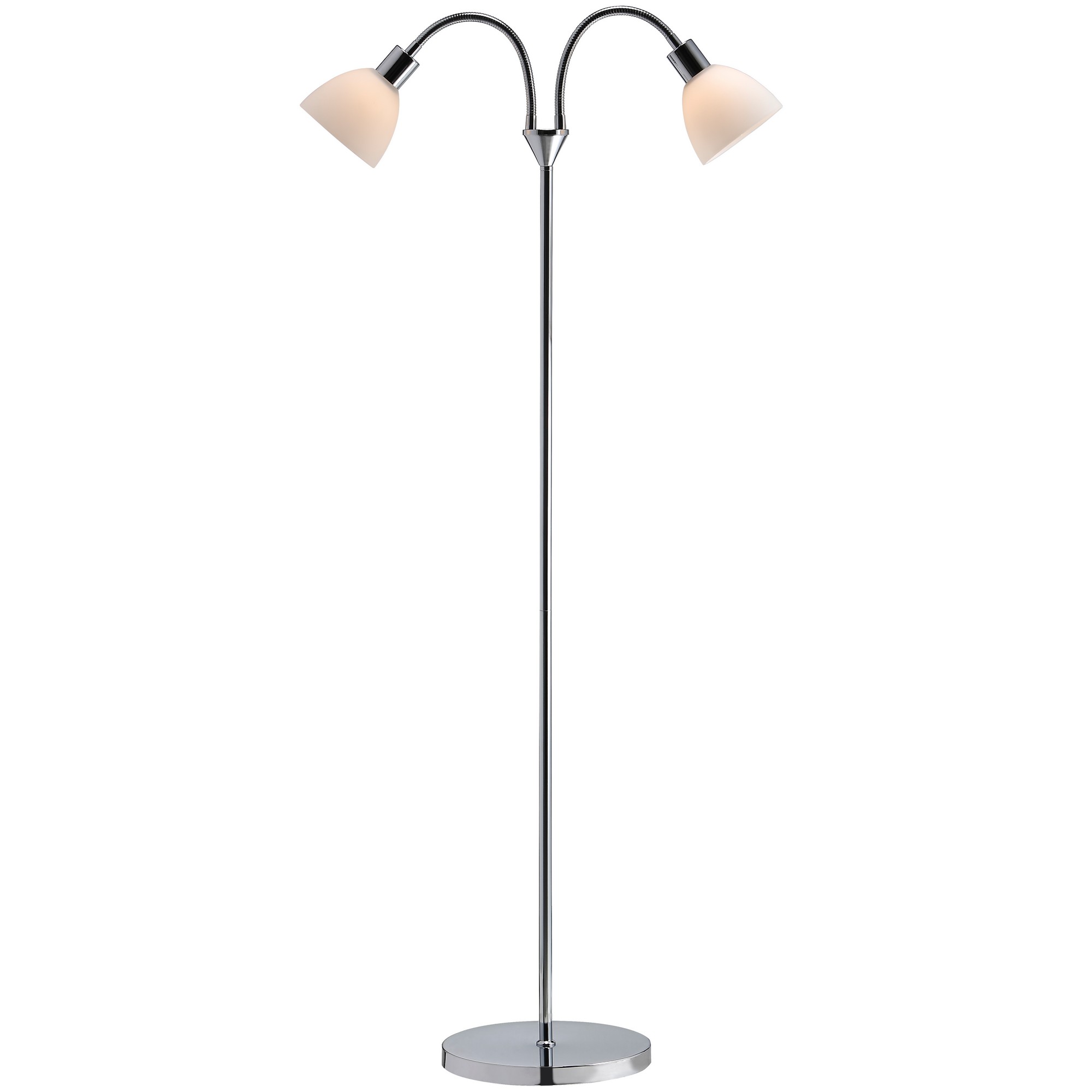 Nordlux Ray Double króm-fehér állólámpa (NOR-63224033) E14 2 izzós IP20