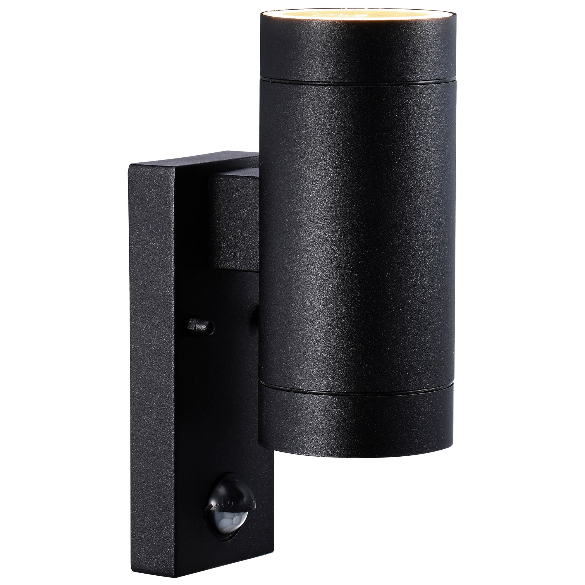 Nordlux Tin Maxi Double Sensor fekete mozgásérzékelős vízvédett kültéri fali lámpa (NOR-21519103) GU10 2 izzós IP54 Nordlux Tin Maxi Double Sensor fekete mozgásérzékelős vízvédett kültéri fali lámpa (NOR-21519103) GU10 2 izzós IP54