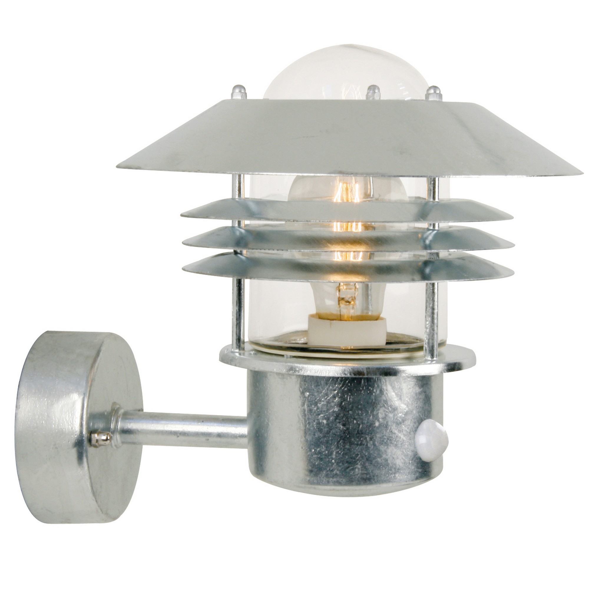 Nordlux Vejers Sensor ezüst mozgásérzékelős vízvédett kültéri fali lámpa (NOR-25101031) E27 1 izzós IP54 Nordlux Vejers Sensor ezüst mozgásérzékelős vízvédett kültéri fali lámpa (NOR-25101031) E27 1 izzós IP54
