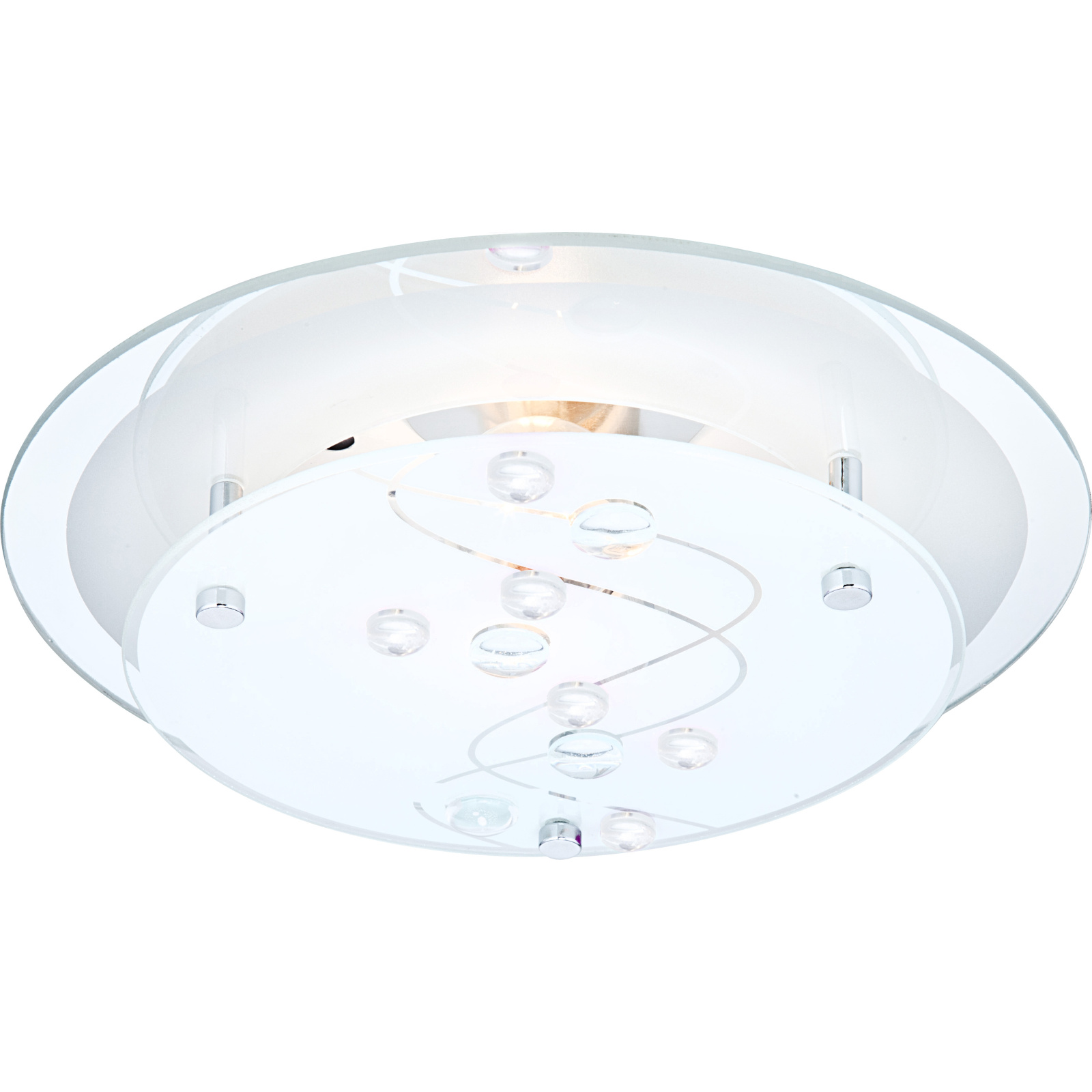 Globo Ballerina I króm-fehér mennyezeti lámpa (GLO-48090) E27 1 izzós IP20 Globo Ballerina I króm-fehér mennyezeti lámpa (GLO-48090) E27 1 izzós IP20