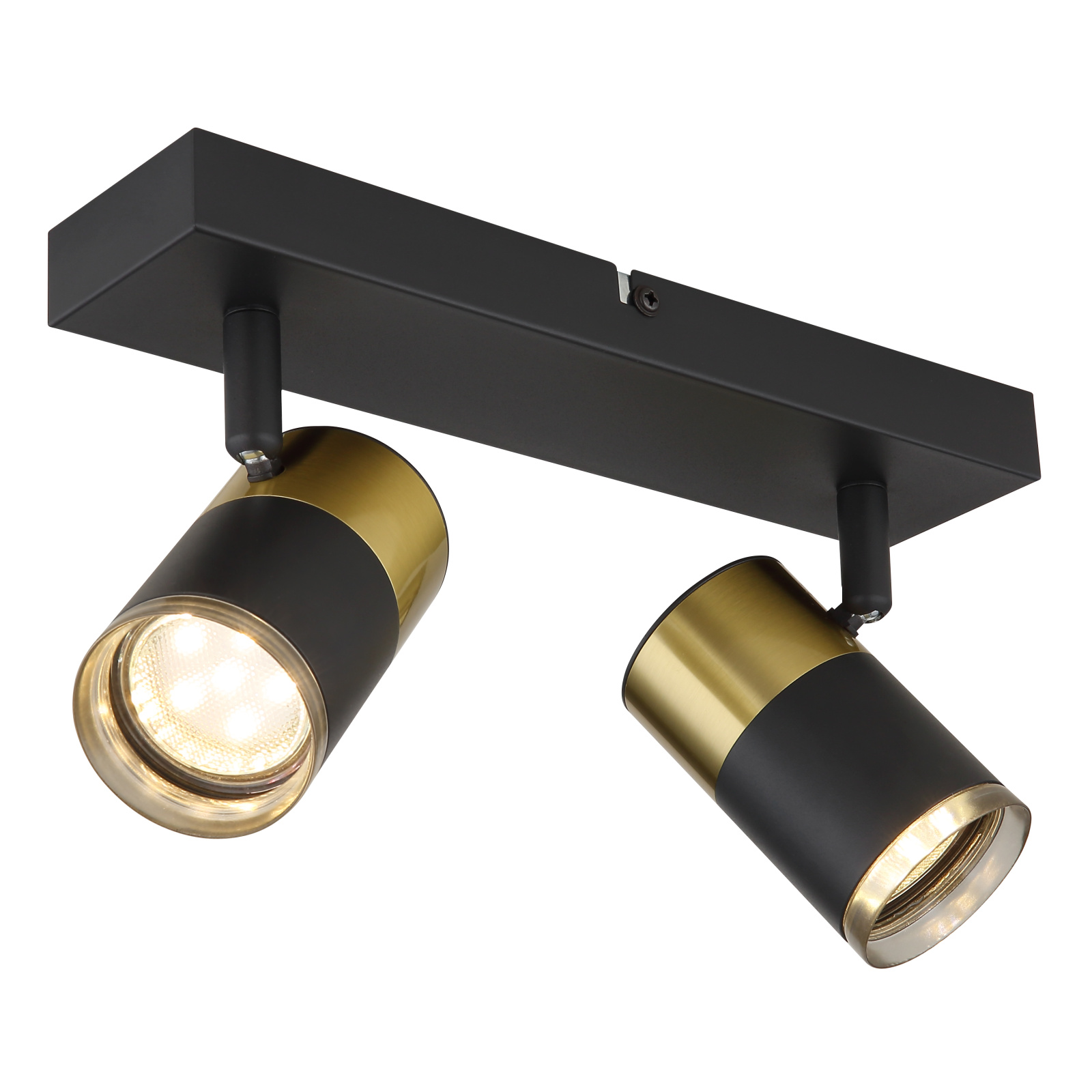Globo Brisbon fekete-réz mennyezeti spotlámpa (GLO-57850-2) GU10 2 izzós IP20 Globo Brisbon fekete-réz mennyezeti spotlámpa (GLO-57850-2) GU10 2 izzós IP20