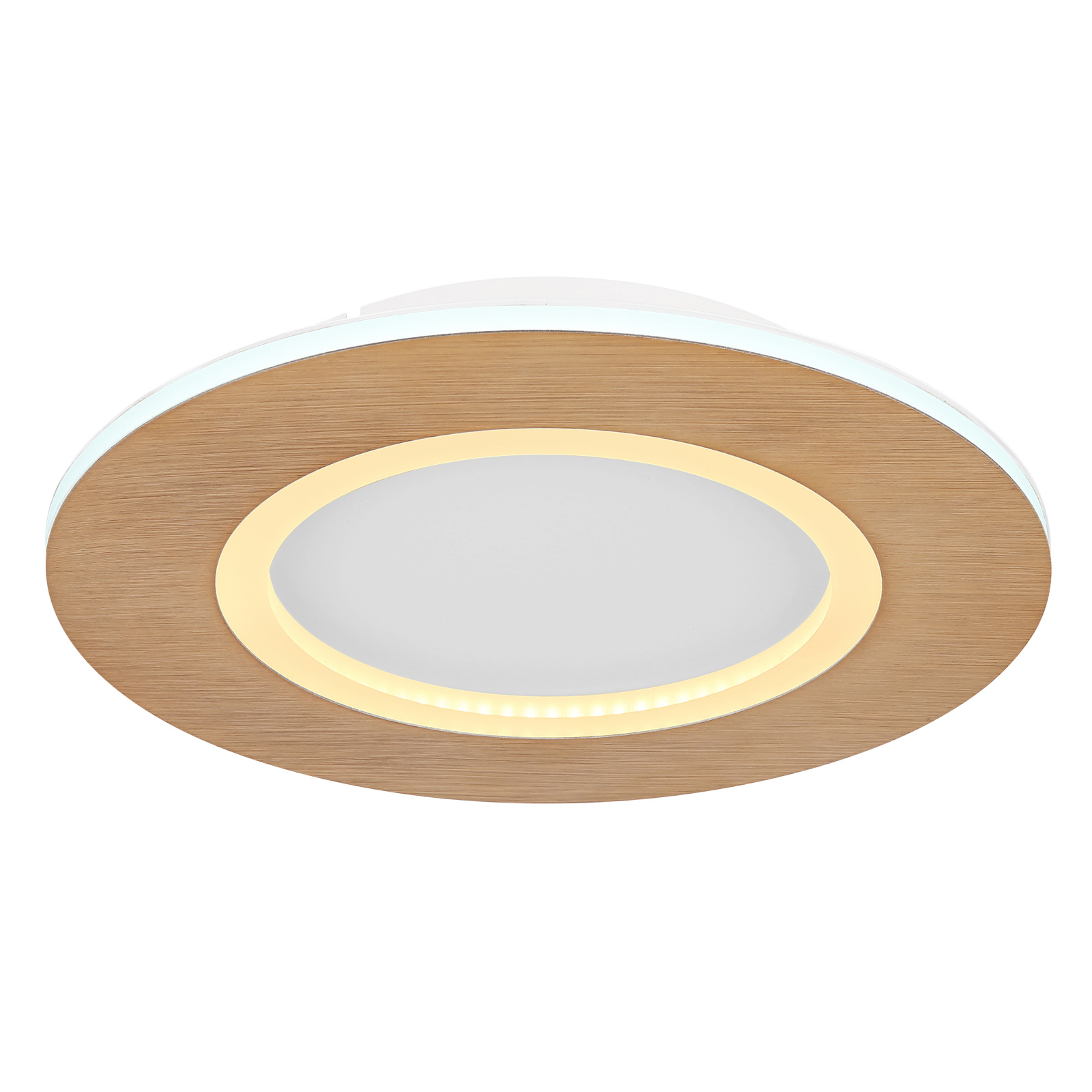 Globo Clay fehér-barna LED mennyezeti lámpa (GLO-41767R) LED 1 izzós IP20