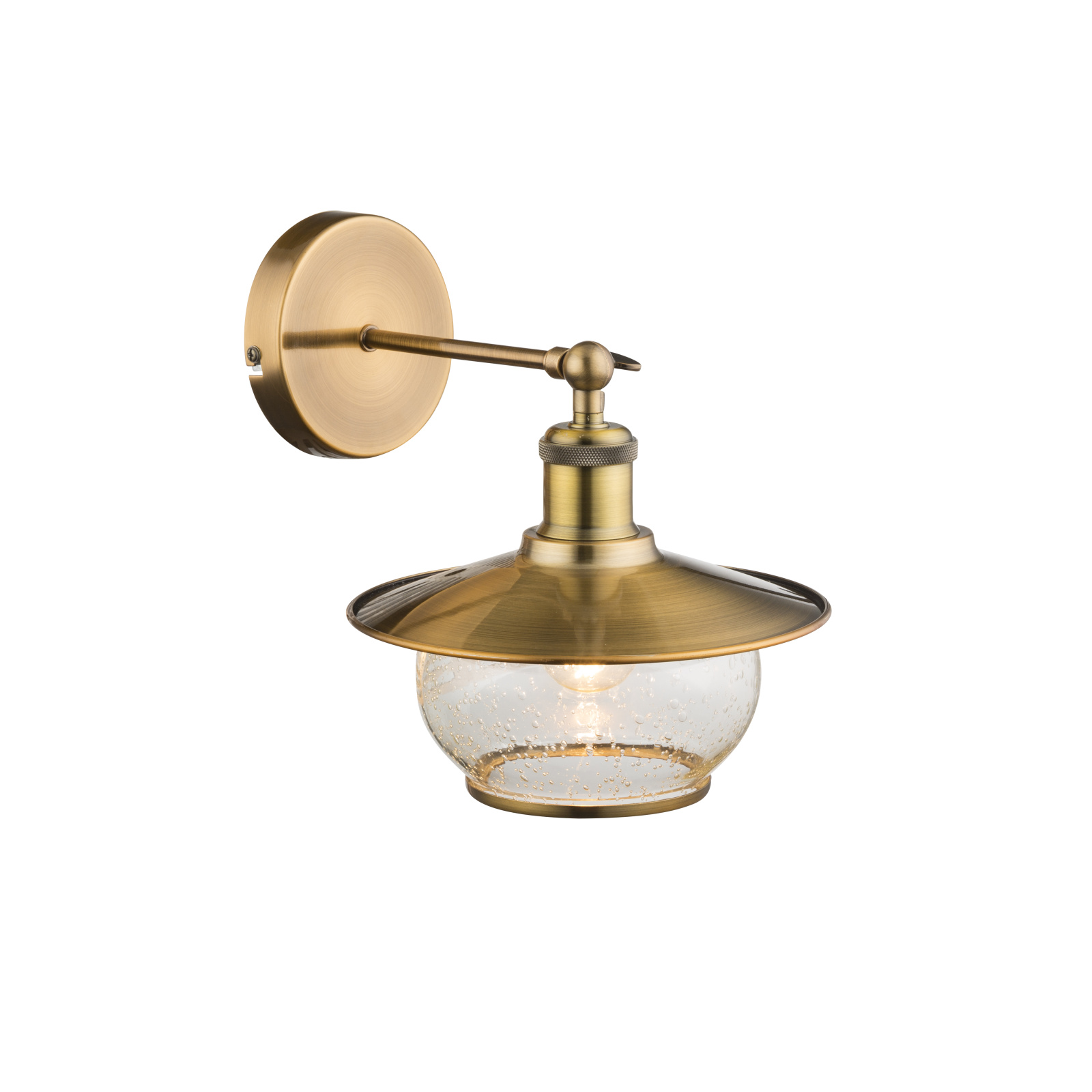 Globo Nevis bronz-átlátszó fali lámpa (GLO-69030W) E27 1 izzós IP20 Globo Nevis bronz-átlátszó fali lámpa (GLO-69030W) E27 1 izzós IP20