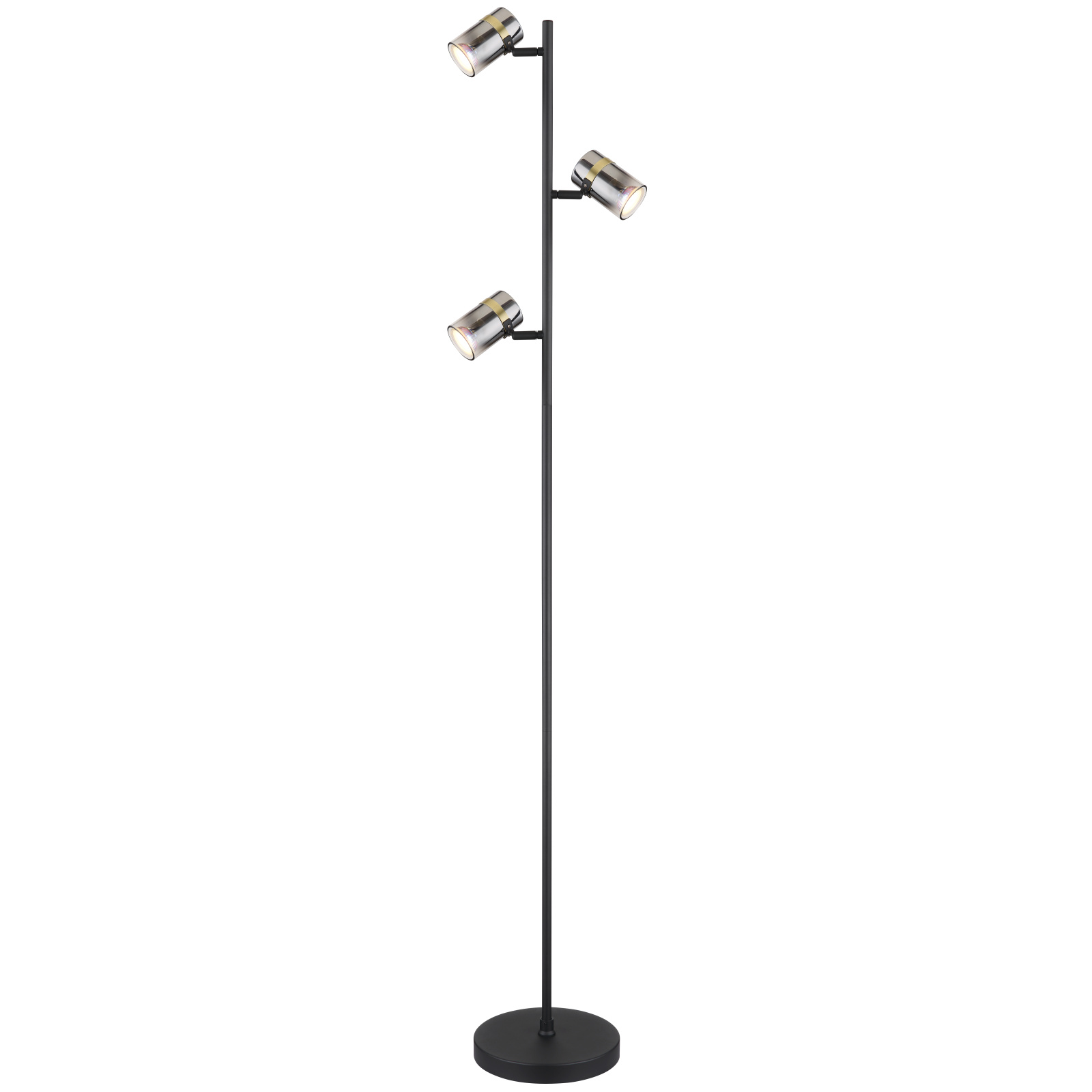 Globo Trabby fekete-füstszürke spot állólámpa (GLO-57916S) GU10 3 izzós IP20 Globo Trabby fekete-füstszürke spot állólámpa (GLO-57916S) GU10 3 izzós IP20