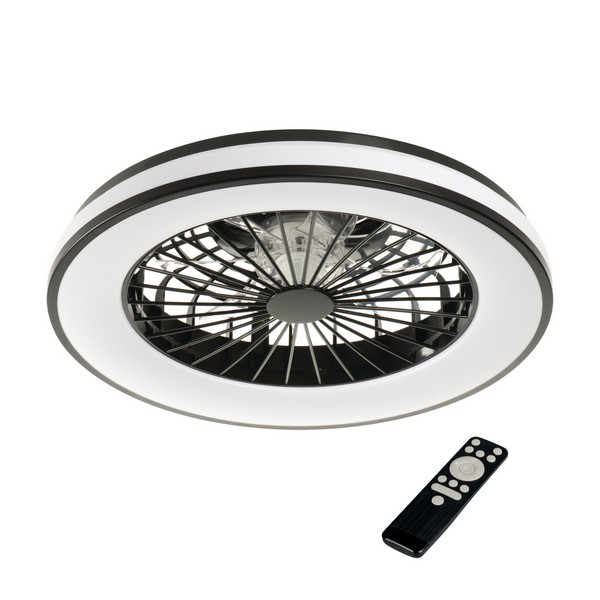 Kanlux Plave fehér-fekete LED mennyezeti ventilátoros lámpa (KAN-38034) LED 1 izzós IP20