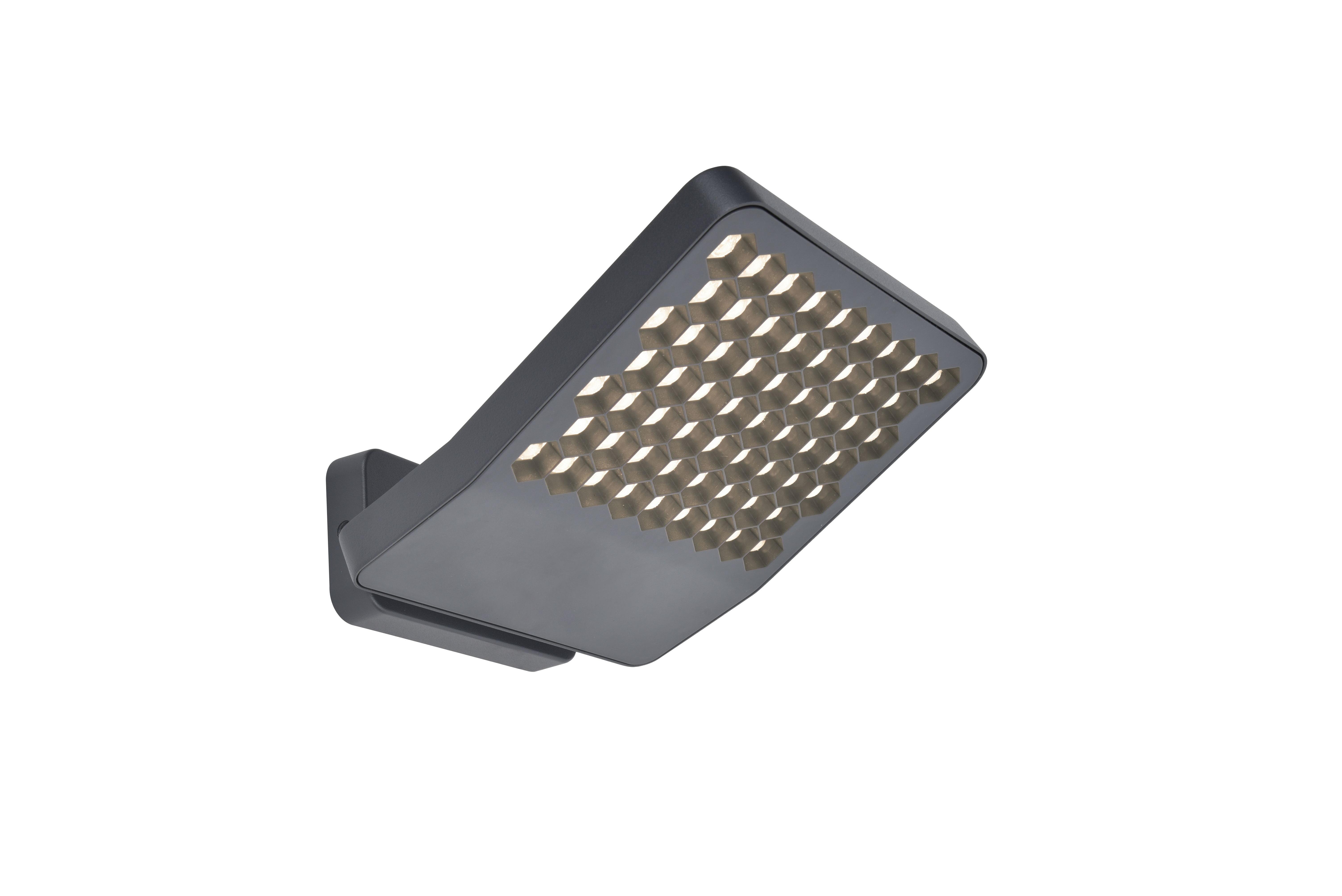 Lutec Atlantis sötétszürke LED kültéri fali lámpa (LUT-7801603118) LED 1 izzós IP54