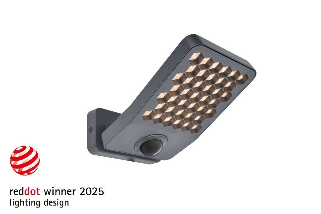Lutec Atlantis sötétszürke napelemes LED kültéri fali lámpa (LUT-7801607118) LED 1 izzós IP54