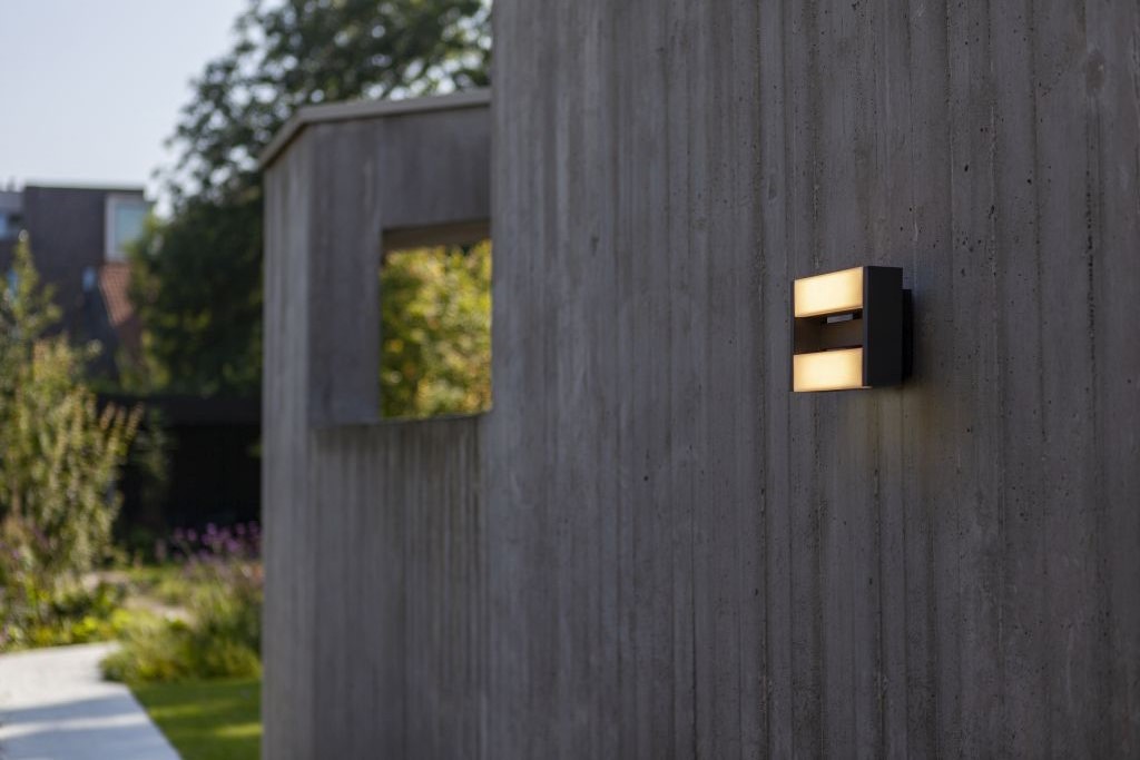 Lutec Conroy sötétszürke LED kültéri fali lámpa (LUT-5107001118) LED 2 izzós IP44