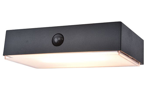Lutec Fadi matt fekete napelemes LED kültéri fali lámpa (LUT-6939501330) LED 1 izzós IP54