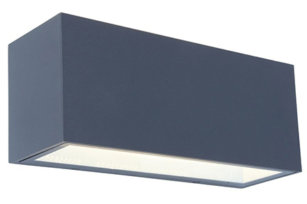 Lutec Gemini sötétszürke LED kültéri fali lámpa (LUT-5189104118) LED 1 izzós IP54