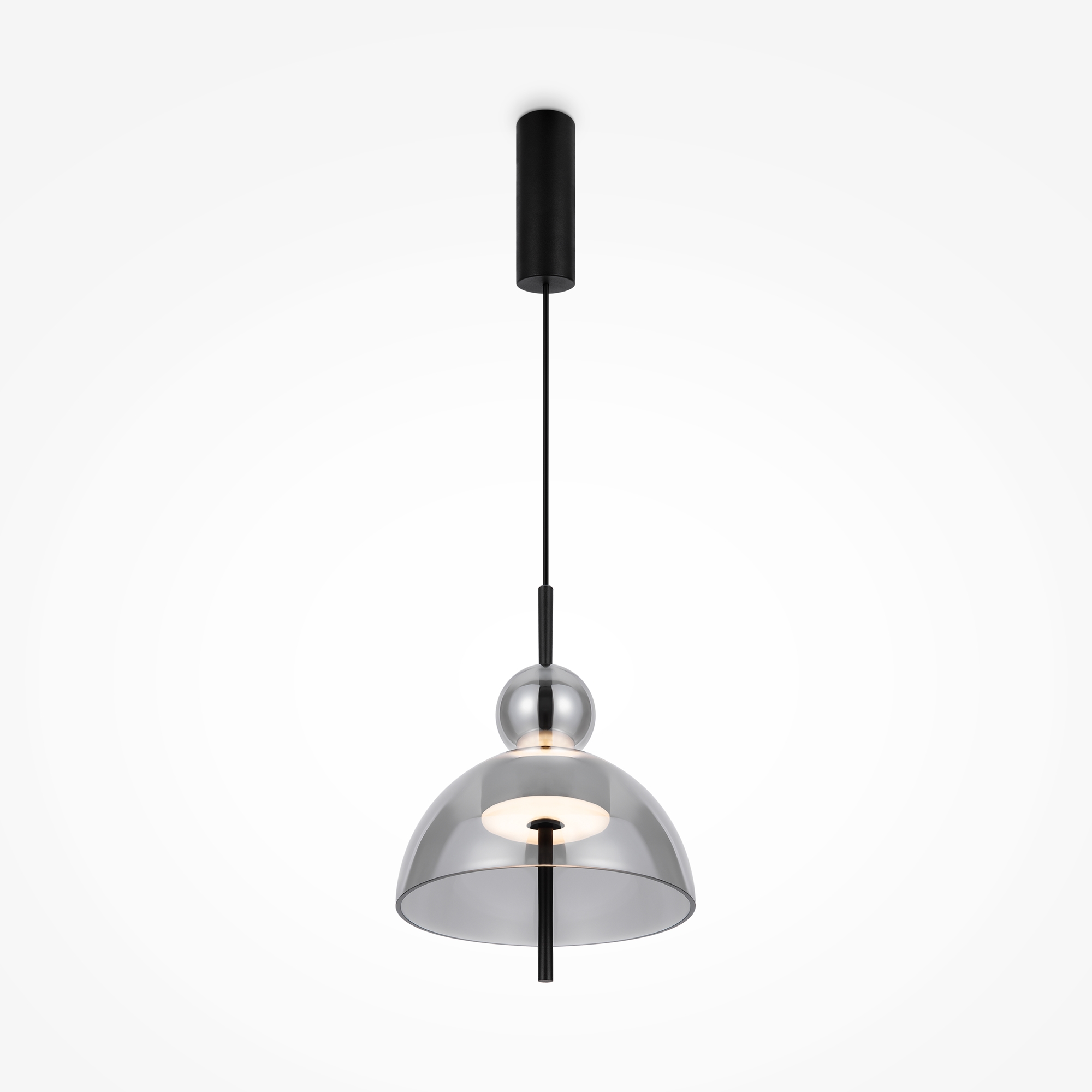 Maytoni Bangkok fekete-szürke LED függesztett lámpa (MAY-MOD185PL-L6B3K4) LED 1 izzós IP20