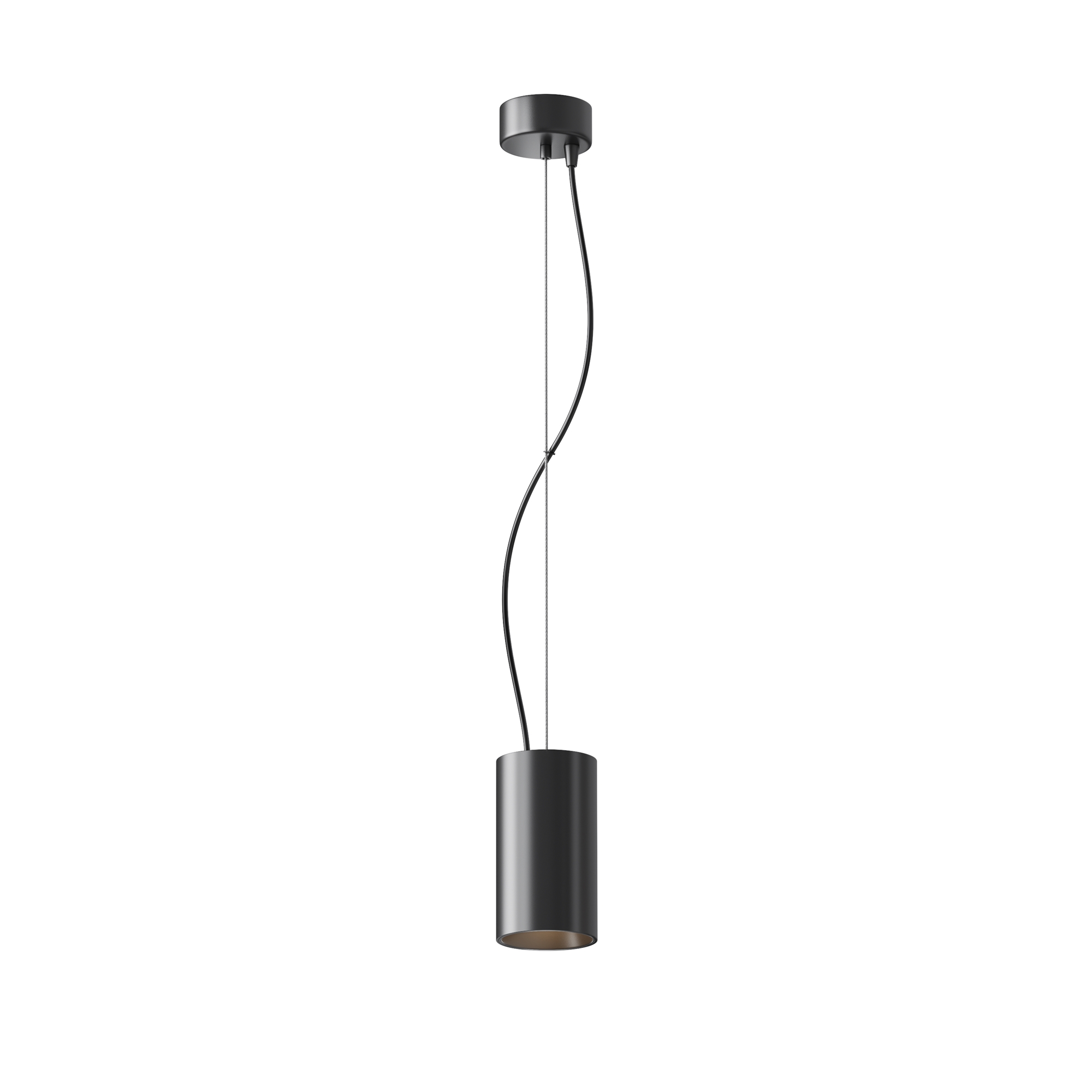 Maytoni Efir fekete LED függesztett lámpa (MAY-P089PL-15W3K-B) LED 1 izzós IP20
