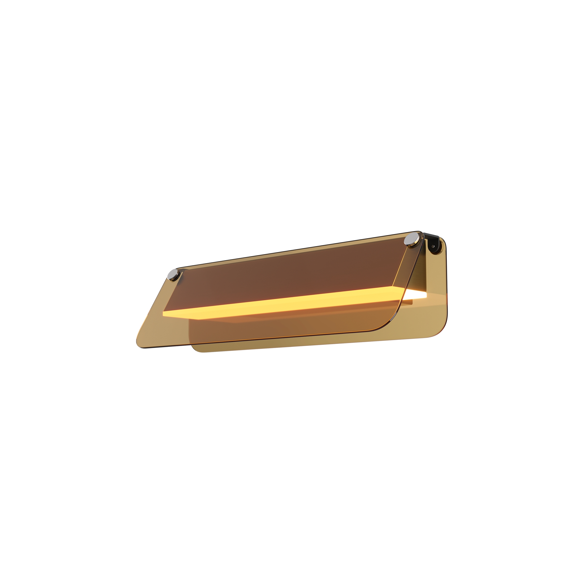 Maytoni Flat fekete-borostyán LED fali lámpa (MAY-MOD296WL-L6BC3K) LED 1 izzós IP20