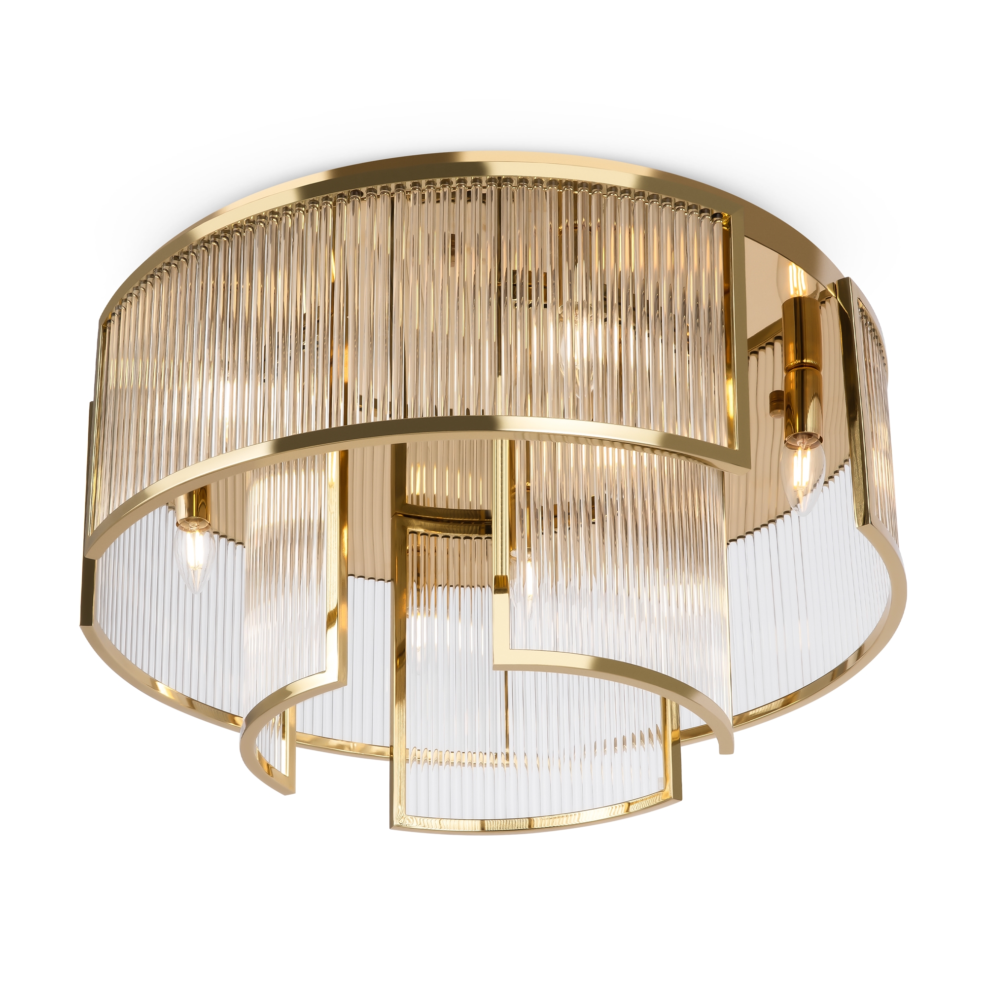 Maytoni Frame arany-átlátszó mennyezeti lámpa (MAY-MOD174CL-09G) E14 9 izzós IP20