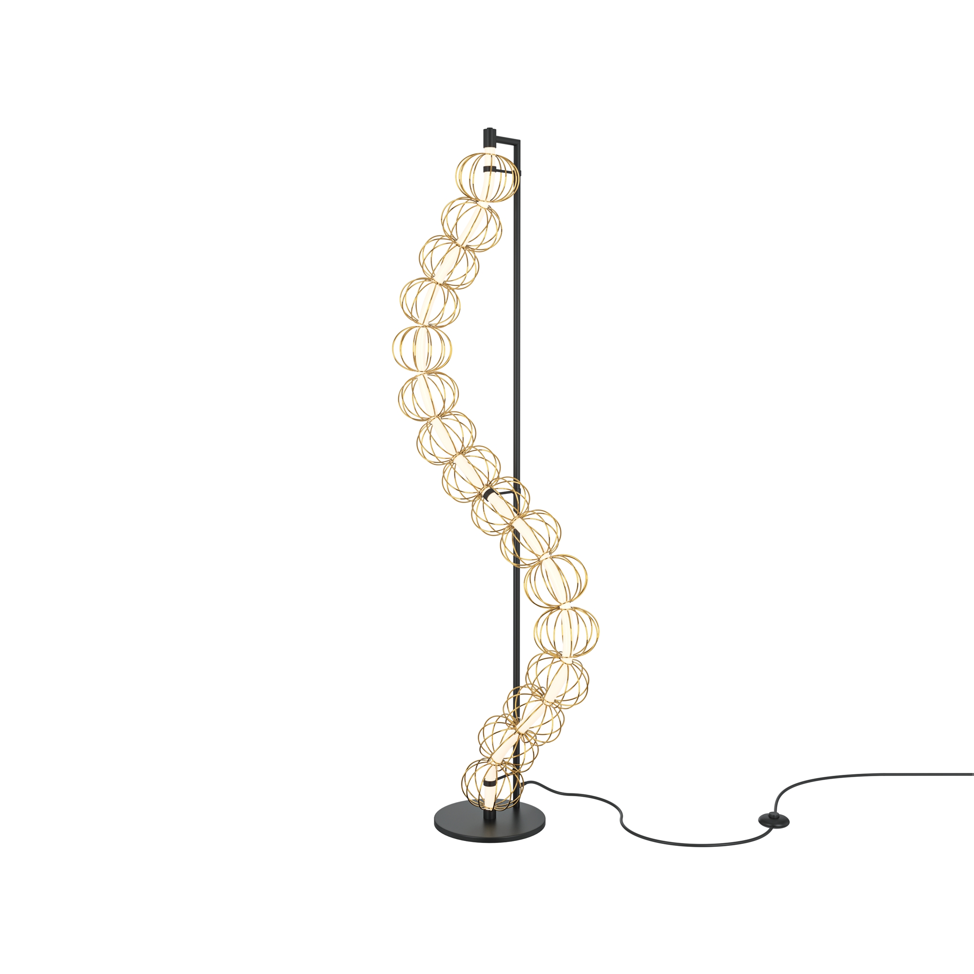 Maytoni Golden Cage arany LED álló lámpa (MAY-MOD216FL-L38G3K) LED 1 izzós IP20 Maytoni Golden Cage arany LED álló lámpa (MAY-MOD216FL-L38G3K) LED 1 izzós IP20