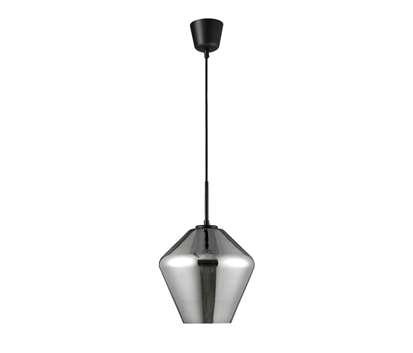 Nova Luce Veiro króm-fekete függesztett lámpa (NL-9724102) E27 1 izzós IP20