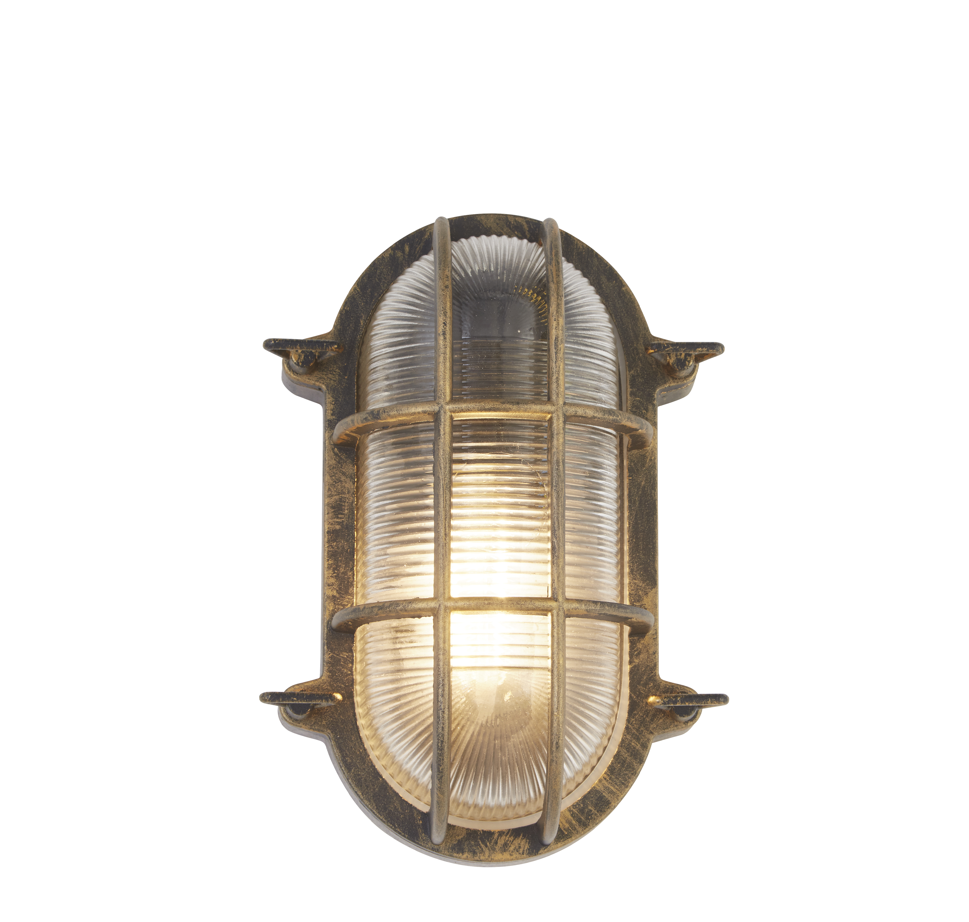 Searchlight Bulkhead fekete-arany kültéri fali/mennyezeti lámpa (SL-61402BG) E27 1 izzós IP44