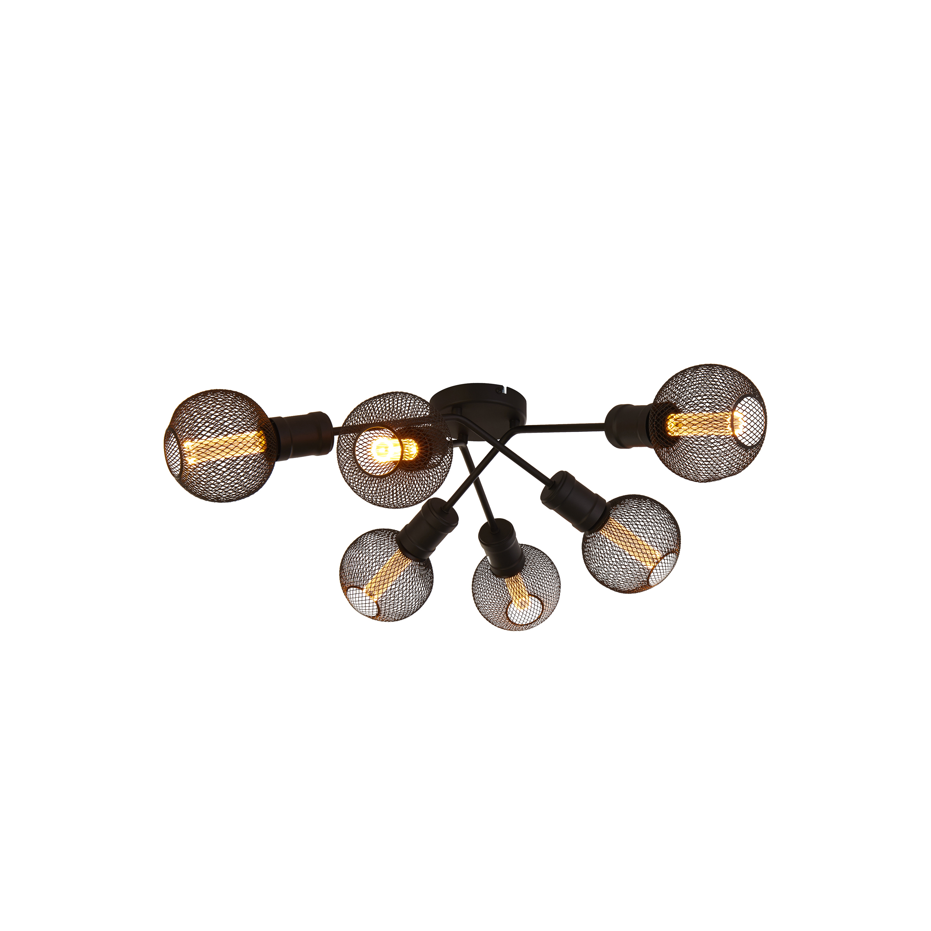 Searchlight Dance fekete mennyezeti lámpa (SL-45201-6BK) E27 6 izzós IP20
