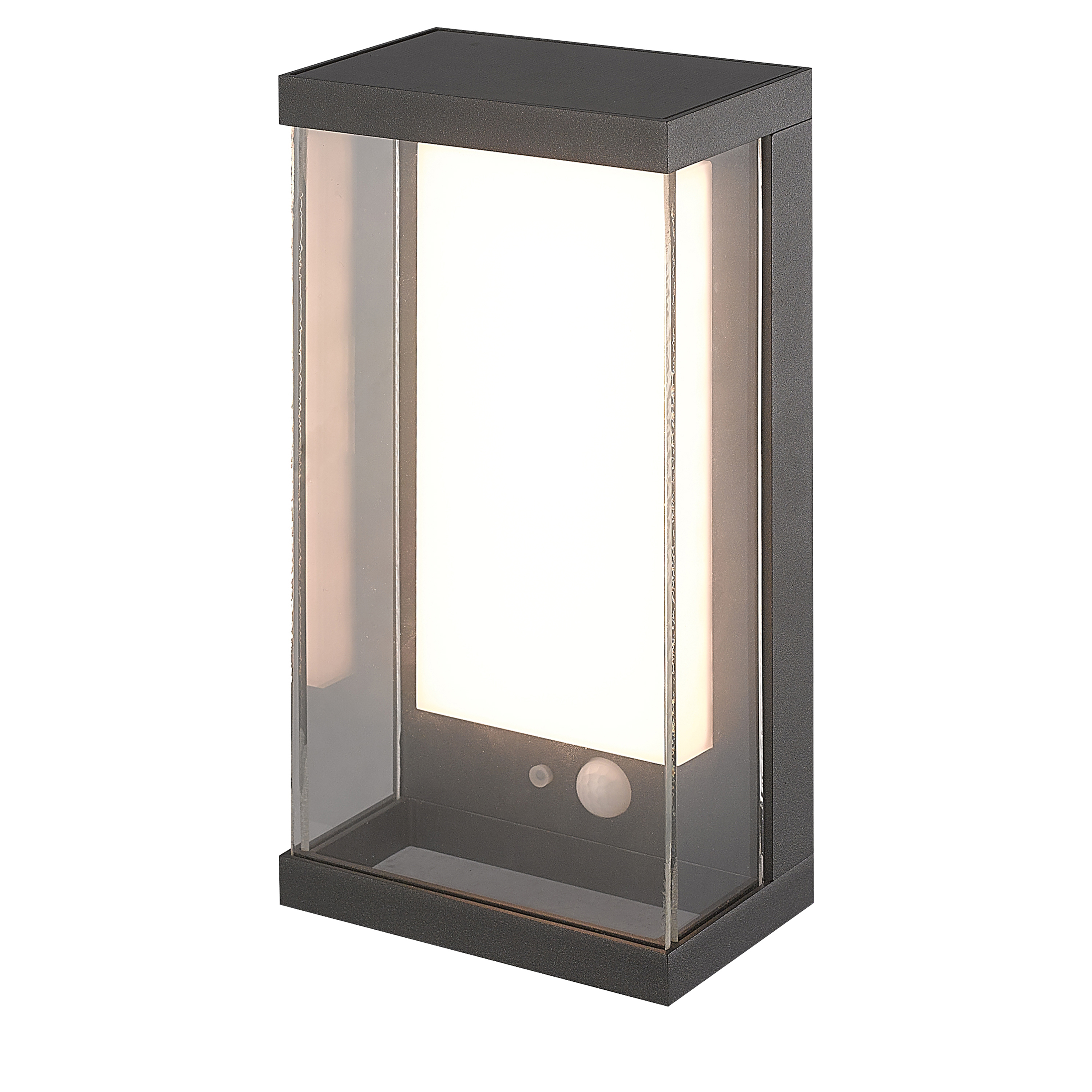 Searchlight Solar fekete napelemes LED kültéri fali lámpa (SL-67419BK) LED 1 izzós IP54