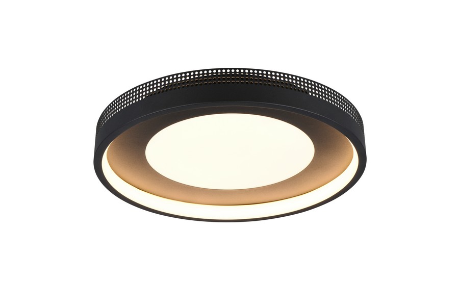 Trio Solea matt fekete LED mennyezeti lámpa (TRI-656610132) LED 1 izzós IP20