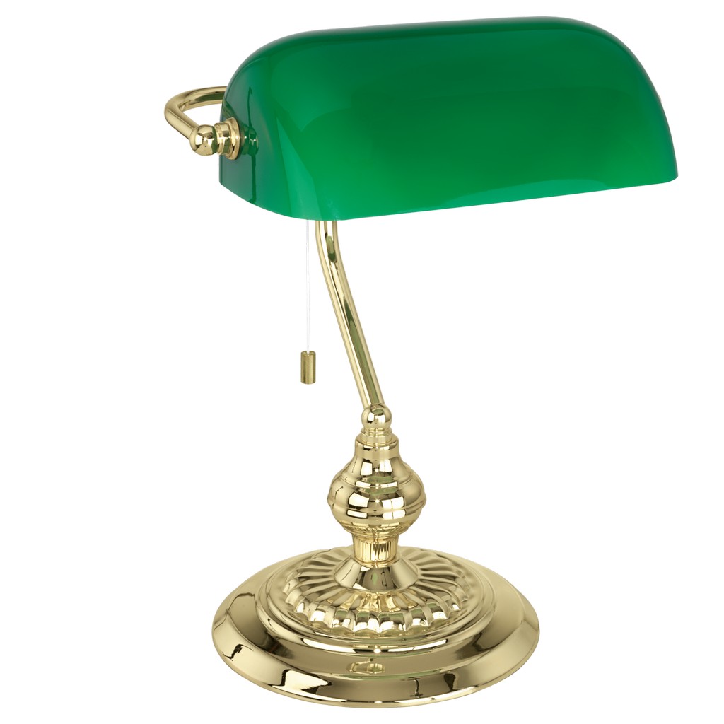 EGLO BANKER sárgaréz - zöld asztali lámpa (EG-90967) E27 1 izzós IP20