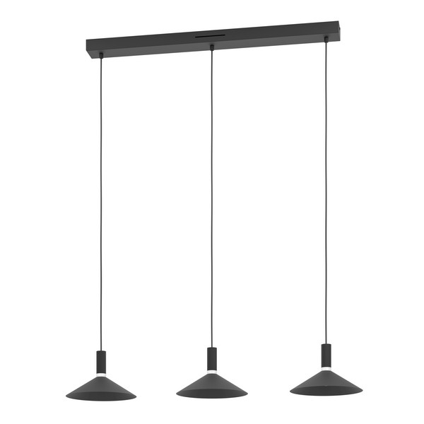 Eglo Conomavilla-Z fekete LED függesztett lámpa (EG-902184) LED 3 izzós IP20 Eglo Conomavilla-Z fekete LED függesztett lámpa (EG-902184) LED 3 izzós IP20